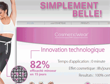 Tablet Screenshot of cosmeticwear.com